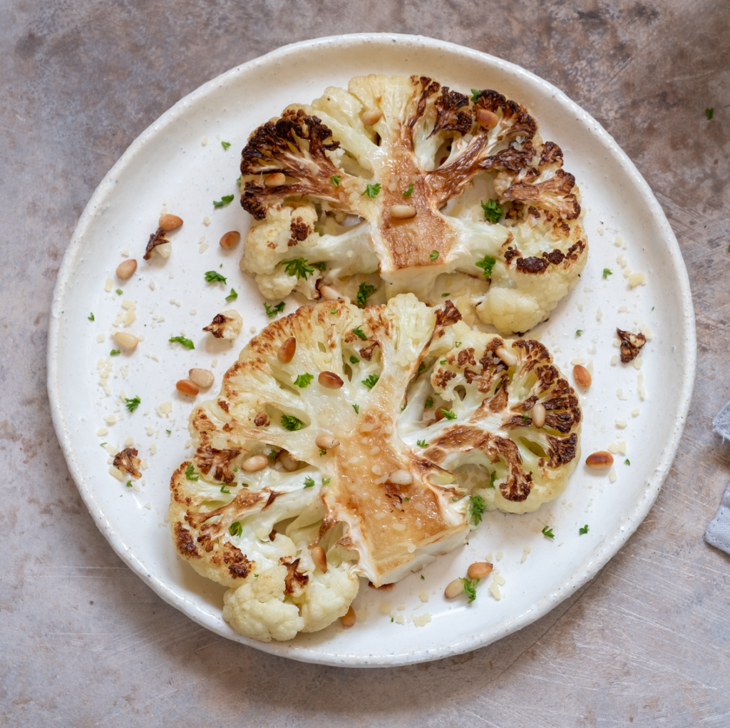 Roasted cauliflower "steak"